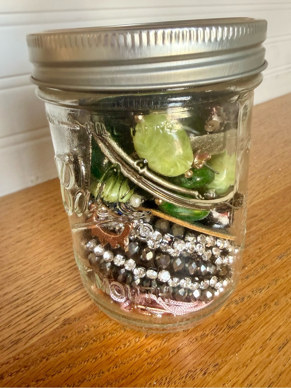 Curated Mystery Jewelry Jar Mixed Costume Jewelry Wearable Statement Lot